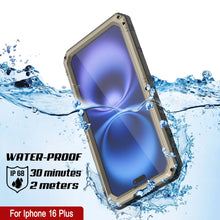 Load image into Gallery viewer, iPhone 16 Plus Metal Extreme 3.0 Series Aluminum Waterproof Case IP68 W/Buillt in Screen Protector &amp; Kickstand [Gold]

