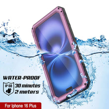 Load image into Gallery viewer, iPhone 16 Plus Metal Extreme 3.0 Series Aluminum Waterproof Case IP68 W/Buillt in Screen Protector &amp; Kickstand [Pink]

