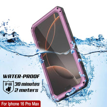 Load image into Gallery viewer, iPhone 16 Pro Max Metal Extreme 3.0 Series Aluminum Waterproof Case IP68 W/Buillt in Screen Protector &amp; Kickstand [Pink]
