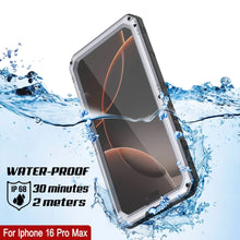 Load image into Gallery viewer, iPhone 16 Pro Max Metal Extreme 3.0 Series Aluminum Waterproof Case IP68 W/Buillt in Screen Protector &amp; Kickstand [White]
