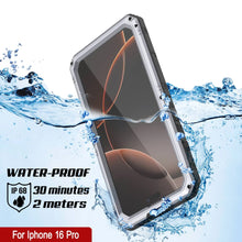 Load image into Gallery viewer, iPhone 16 Pro Metal Extreme 3.0 Series Aluminum Waterproof Case IP68 W/Buillt in Screen Protector &amp; Kickstand [White]
