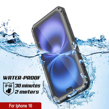 Load image into Gallery viewer, iPhone 16 Metal Extreme 3.0 Series Aluminum Waterproof Case IP68 W/Buillt in Screen Protector &amp; Kickstand [Silver]
