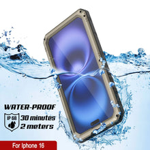 Load image into Gallery viewer, iPhone 16 Metal Extreme 3.0 Series Aluminum Waterproof Case IP68 W/Buillt in Screen Protector &amp; Kickstand [Gold]
