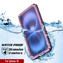 Load image into Gallery viewer, iPhone 16 Metal Extreme 3.0 Series Aluminum Waterproof Case IP68 W/Buillt in Screen Protector &amp; Kickstand [Pink]
