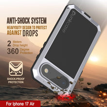 Load image into Gallery viewer, iPhone 17 Air Metal Case, Heavy Duty Military Grade Armor Cover [shock proof] Full Body Hard [White]
