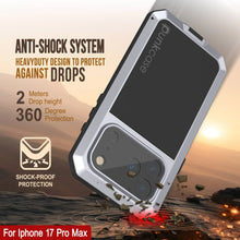 Load image into Gallery viewer, iPhone 17 Pro Max Metal Case, Heavy Duty Military Grade Armor Cover [shock proof] Full Body Hard [White]
