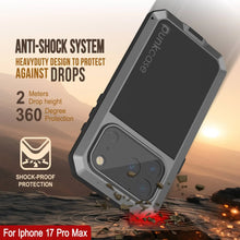 Load image into Gallery viewer, iPhone 17 Pro Max Metal Case, Heavy Duty Military Grade Armor Cover [shock proof] Full Body Hard [Silver]
