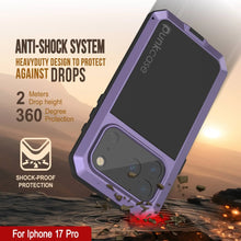 Load image into Gallery viewer, iPhone 17 Pro Metal Case, Heavy Duty Military Grade Armor Cover [shock proof] Full Body Hard [Purple]
