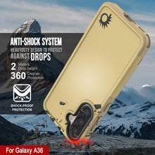 Load image into Gallery viewer, PunkCase Galaxy A36 Case, [Spartan 2.0 Series] Clear Rugged Heavy Duty Cover [Yellow]
