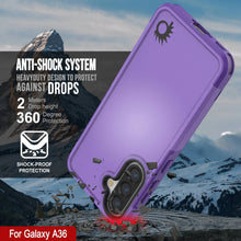 Load image into Gallery viewer, PunkCase Galaxy A36 Case, [Spartan 2.0 Series] Clear Rugged Heavy Duty Cover [Purple]
