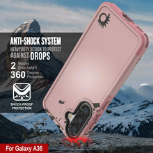 Load image into Gallery viewer, PunkCase Galaxy A36 Case, [Spartan 2.0 Series] Clear Rugged Heavy Duty Cover [Pink]
