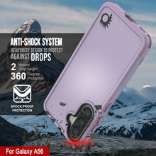 Load image into Gallery viewer, PunkCase Galaxy A56 Case, [Spartan 2.0 Series] Clear Rugged Heavy Duty Cover [Lilac]
