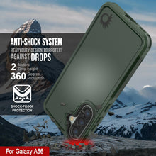 Load image into Gallery viewer, PunkCase Galaxy A56 Case, [Spartan 2.0 Series] Clear Rugged Heavy Duty Cover [Dark Green]
