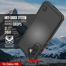 Load image into Gallery viewer, PunkCase Galaxy A56 Case, [Spartan 2.0 Series] Clear Rugged Heavy Duty Cover [Black]
