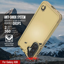 Load image into Gallery viewer, PunkCase Galaxy A56 Case, [Spartan 2.0 Series] Clear Rugged Heavy Duty Cover [Yellow]
