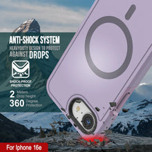 Load image into Gallery viewer, PunkCase iPhone 16e Case, [Spartan 2.0 Series] Clear Rugged Heavy Duty Cover W/Built in Screen Protector [lilac]
