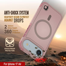 Load image into Gallery viewer, PunkCase iPhone 17 Air Case, [Spartan 2.0 Series] Clear Rugged Heavy Duty Cover W/Built in Screen Protector [pink]
