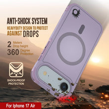 Load image into Gallery viewer, PunkCase iPhone 17 Air Case, [Spartan 2.0 Series] Clear Rugged Heavy Duty Cover W/Built in Screen Protector [lilac]

