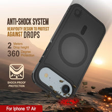 Load image into Gallery viewer, PunkCase iPhone 17 Air Case, [Spartan 2.0 Series] Clear Rugged Heavy Duty Cover W/Built in Screen Protector [Black]

