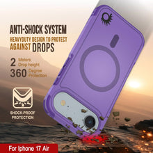 Load image into Gallery viewer, PunkCase iPhone 17 Air Case, [Spartan 2.0 Series] Clear Rugged Heavy Duty Cover W/Built in Screen Protector [purple]
