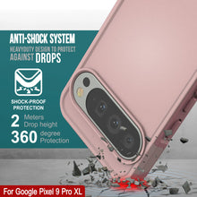 Load image into Gallery viewer, PunkCase Google Pixel 9 Pro XL Case, [Spartan 2.0 Series] Clear Rugged Heavy Duty Cover W/Built in Screen Protector [Pink]

