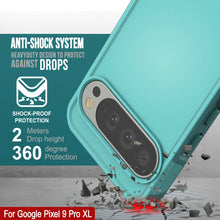 Load image into Gallery viewer, PunkCase Google Pixel 9 Pro XL Case, [Spartan 2.0 Series] Clear Rugged Heavy Duty Cover W/Built in Screen Protector [Blue]
