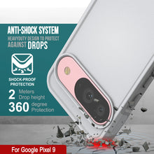 Load image into Gallery viewer, PunkCase Google Pixel 9 Case, [Spartan 2.0 Series] Clear Rugged Heavy Duty Cover W/Built in Screen Protector [White]
