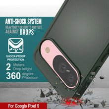 Load image into Gallery viewer, PunkCase Google Pixel 9 Case, [Spartan 2.0 Series] Clear Rugged Heavy Duty Cover W/Built in Screen Protector [Dark Green]
