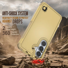 Load image into Gallery viewer, PunkCase Galaxy S26 Case, [Spartan 2.0 Series] Clear Rugged Heavy Duty Cover [Yellow]
