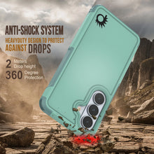 Load image into Gallery viewer, PunkCase Galaxy S26 Case, [Spartan 2.0 Series] Clear Rugged Heavy Duty Cover [Teal]
