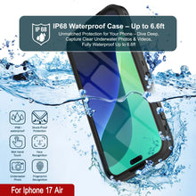 Load image into Gallery viewer, iPhone 17 Air Waterproof IP68 Case, Punkcase [Black] [StudStar Series] [Slim Fit]
