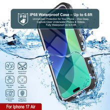 Load image into Gallery viewer, iPhone 17 Air Waterproof IP68 Case, Punkcase [White] [StudStar Series] [Slim Fit] [Dirtproof]
