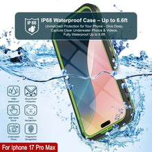 Load image into Gallery viewer, iPhone 17 Pro Max Waterproof IP68 Case, Punkcase [Light green] [StudStar Series] [Slim Fit] [Dirtproof]

