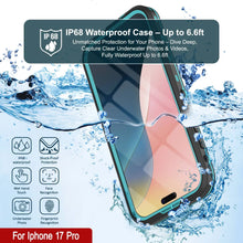 Load image into Gallery viewer, iPhone 17 Pro Waterproof IP68 Case, Punkcase [Teal] [StudStar Series] [Slim Fit]
