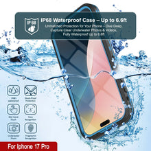 Load image into Gallery viewer, iPhone 17 Pro Waterproof IP68 Case, Punkcase [Light blue] [StudStar Series] [Slim Fit] [Dirtproof]
