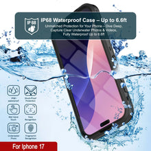 Load image into Gallery viewer, iPhone 17 Waterproof IP68 Case, Punkcase [Black] [StudStar Series] [Slim Fit]
