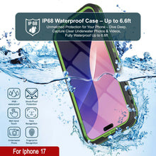 Load image into Gallery viewer, iPhone 17 Waterproof IP68 Case, Punkcase [Light green] [StudStar Series] [Slim Fit] [Dirtproof]
