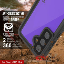 Load image into Gallery viewer, Galaxy S25+ Plus Waterproof Case PunkCase StudStar Purple Thin 6.7ft Underwater IP68 Shock/Snow Proof
