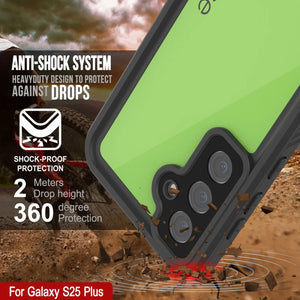 Galaxy S25+ Plus Waterproof Case PunkCase StudStar Light Green Thin 6.7ft Underwater IP68 ShockProof
