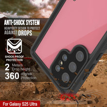 Load image into Gallery viewer, Galaxy S25 Ultra Waterproof Case PunkCase StudStar Pink Thin 6.6ft Underwater IP68 Shock/Snow Proof
