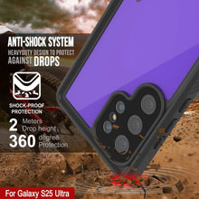 Load image into Gallery viewer, Galaxy S25 Ultra Waterproof Case PunkCase StudStar Purple Thin 6.6ft Underwater IP68 Shock/Snow Proof
