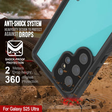 Load image into Gallery viewer, Galaxy S25 Ultra Waterproof Case PunkCase StudStar Teal Thin 6.6ft Underwater IP68 Shock/Snow Proof
