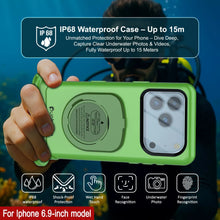 Load image into Gallery viewer, Punkcase Universal 2.0 Waterproof Phone Case for 6.7–6.9&quot; [Green]
