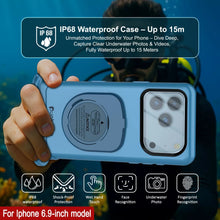 Load image into Gallery viewer, Punkcase Universal 2.0 Waterproof Phone Case for 6.7–6.9&quot; [Blue]
