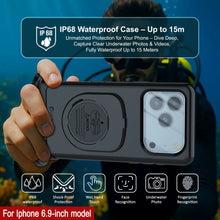 Load image into Gallery viewer, Punkcase Universal 2.0 Waterproof Phone Case for 6.7–6.9&quot; [Black]
