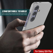 Load image into Gallery viewer, Galaxy S24 Plus Case, Punkcase CarbonShield, Heavy Duty &amp; Ultra Thin Cover [shockproof][non slip] [White]

