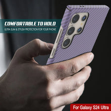 Load image into Gallery viewer, Galaxy S24 Ultra Case, Punkcase CarbonShield, Heavy Duty &amp; Ultra Thin Cover [shockproof][non slip] [Lilac]
