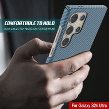 Load image into Gallery viewer, Galaxy S24 Ultra Case, Punkcase CarbonShield, Heavy Duty &amp; Ultra Thin Cover [shockproof][non slip] [Light Blue]
