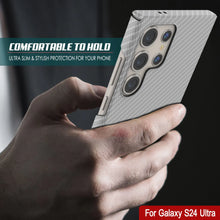 Load image into Gallery viewer, Galaxy S24 Ultra Case, Punkcase CarbonShield, Heavy Duty &amp; Ultra Thin Cover [shockproof][non slip] [White]
