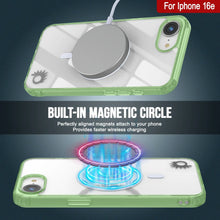 Load image into Gallery viewer, Punkcase iPhone 16e Magnetic Wireless Charging Case [ClearMag Series][Green]
